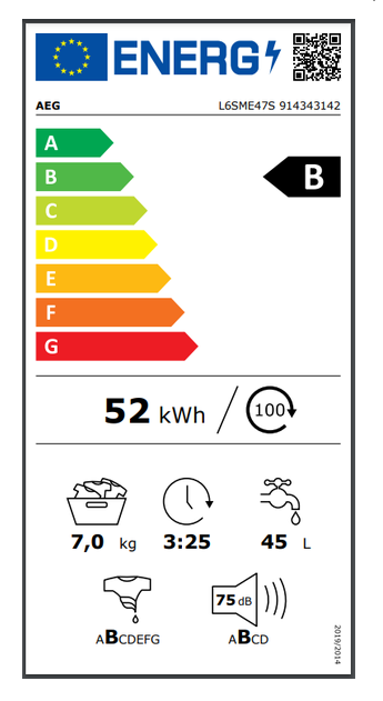 Skalbimo mašina AEG L6SME47S - 3