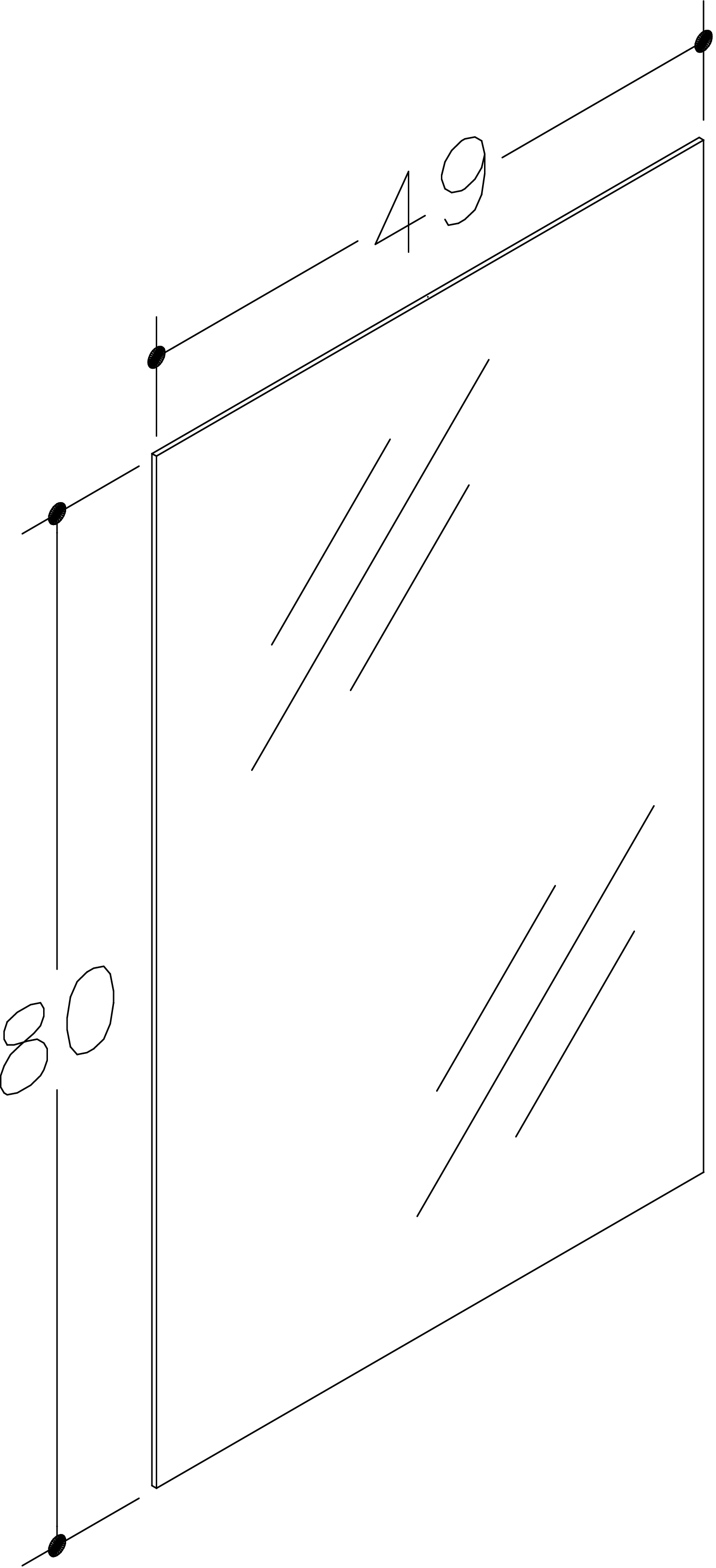 Vonios veidrodis RB BATHROOM KEEN, 49 x 80 cm-1