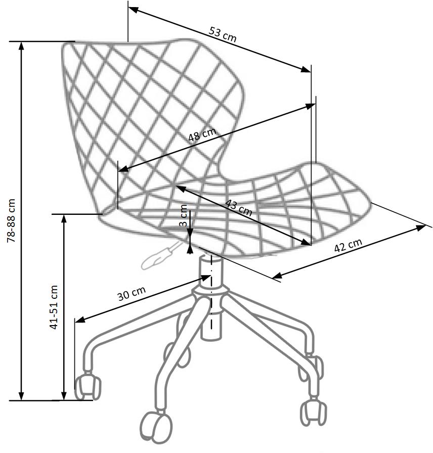 Biuro kėdė MATRIX, juoda/žalia-2