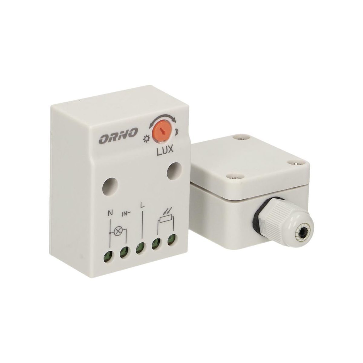 Fotorelė ORNO, 2300 W, IP65 jutiklis, dėžutė, OR-CR-232-0