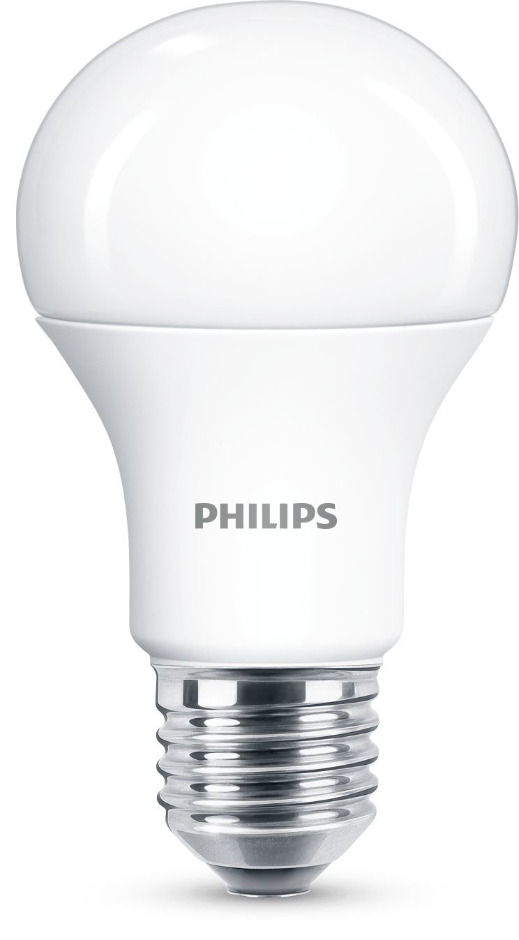 LED lemputės PHILIPS, E27, A60, 4000 K, 13W (=100W), 1521 lm, NON-DIM, 2 vnt.