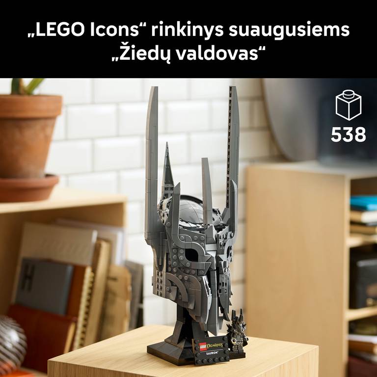 Konstruktorius LEGO Icons The Lord of the Rings: Sauron's Helmet - 3