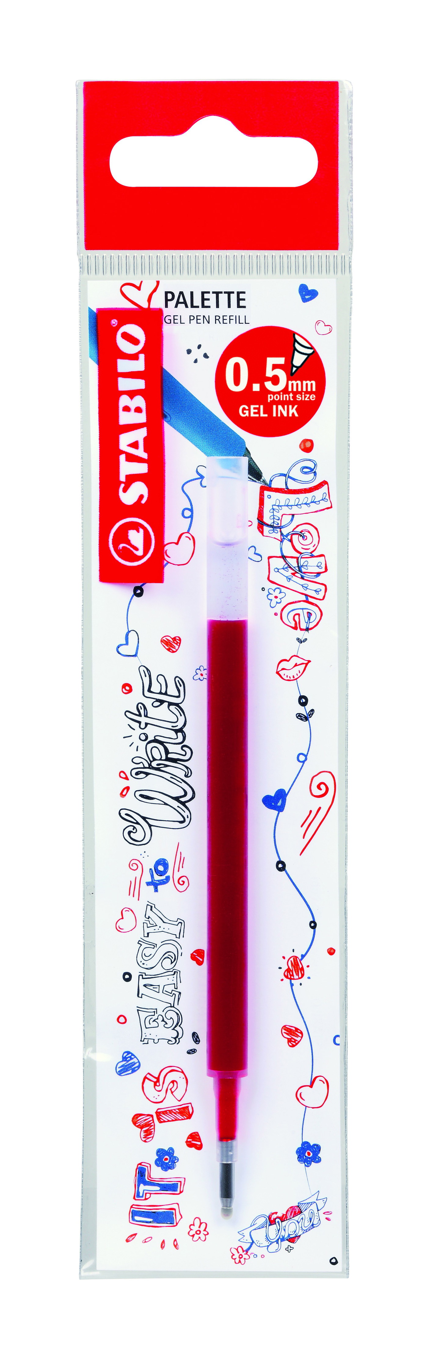 Šerdelė STABILOpalette 0.7mm red, raudona-0