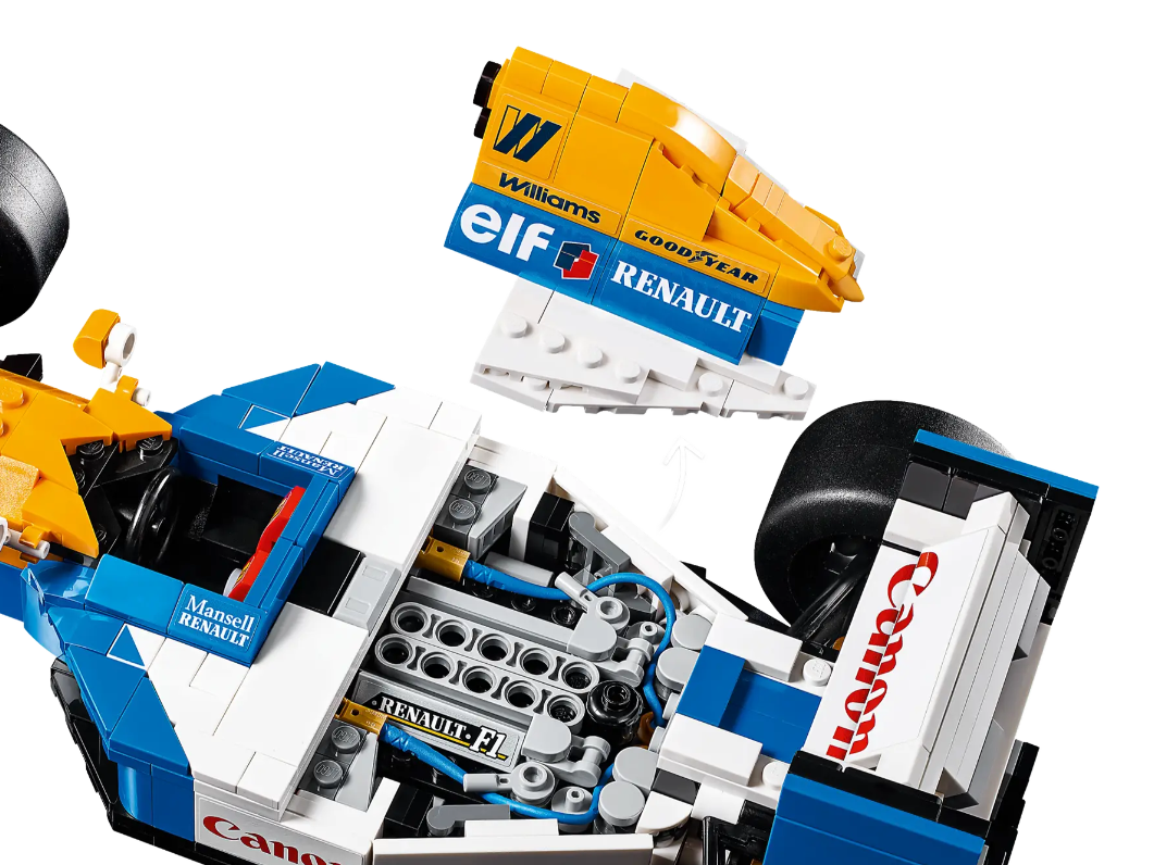 Konstruktorius LEGO ICONS Williams Racing FW14B & Nigel Mansell - 4