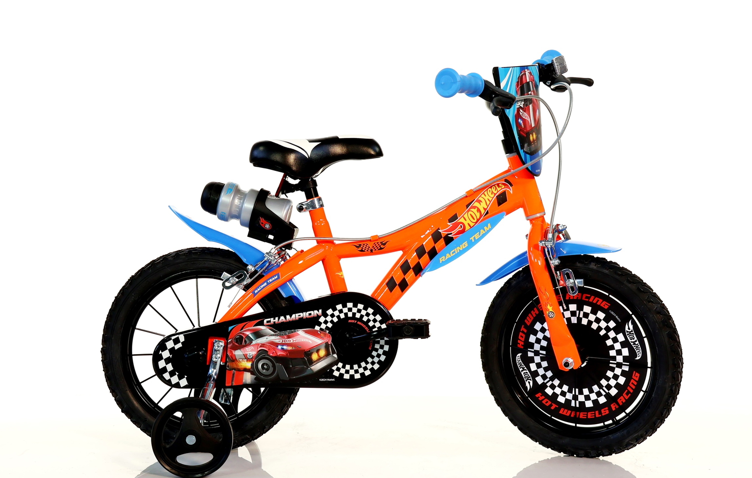 Vaikiškas dviratis Dino Bikes Hot Wheels, 16", oranžinis-0