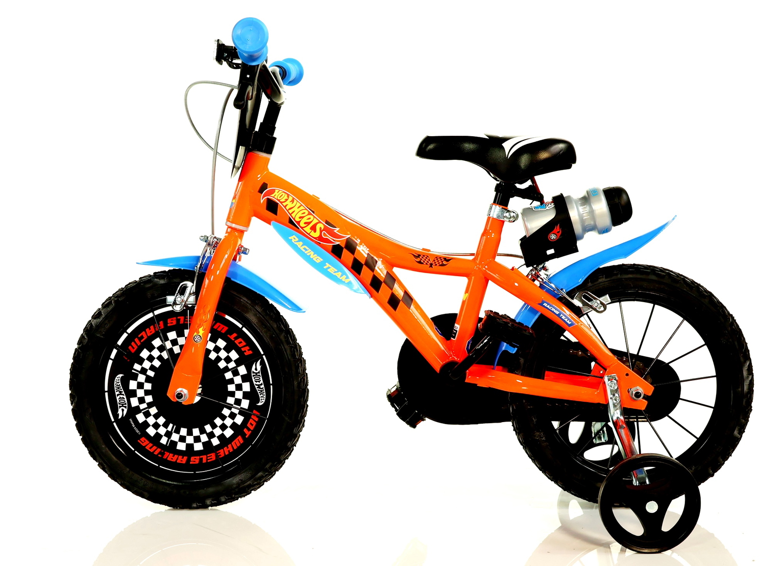 Vaikiškas dviratis Dino Bikes Hot Wheels, 16", oranžinis-1