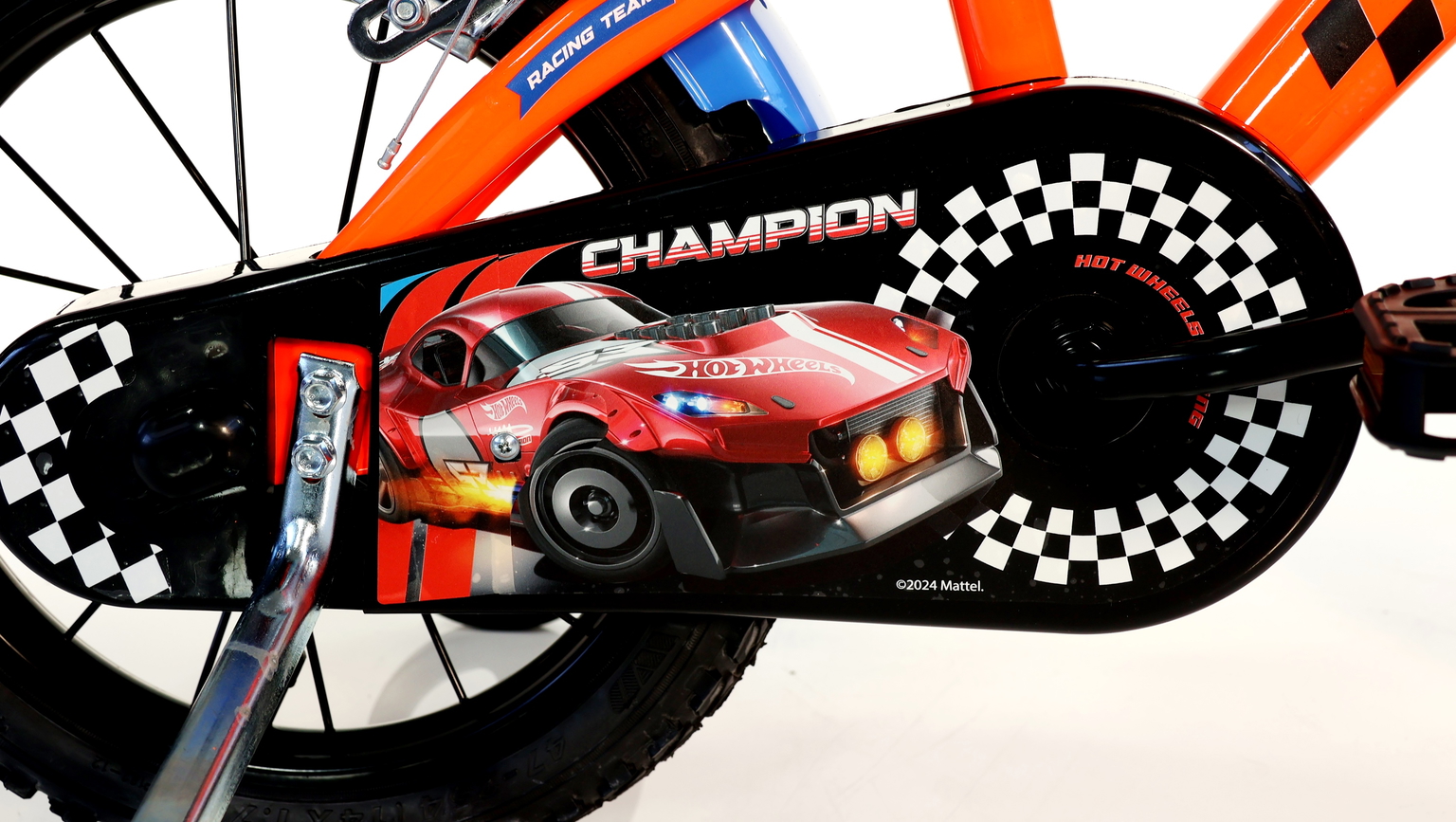 Vaikiškas dviratis Dino Bikes Hot Wheels, 16", oranžinis - 4