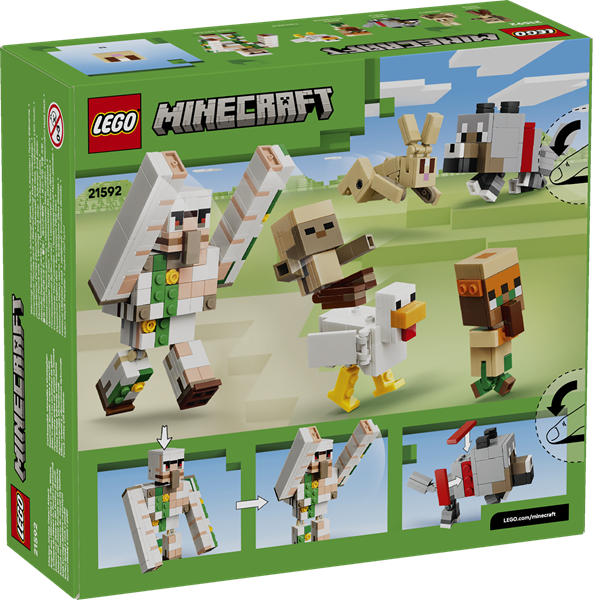 Konstruktorius LEGO Minecraft Chicken Jockey Desert Attack - 1