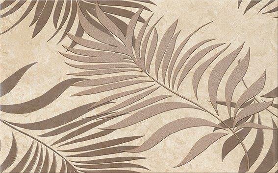 Dekoratyvinė plytelė COMMO CAPPUCINO DECOR LEAVES, 25 x 40 cm - 1