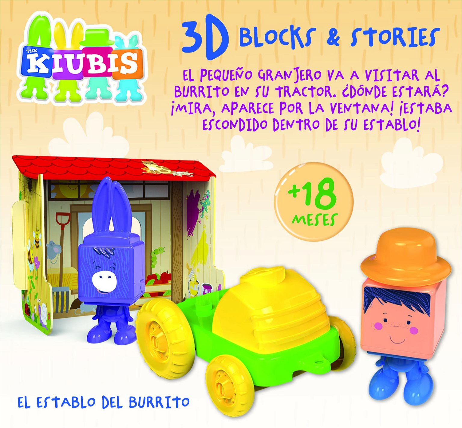 Kūdikių žaidimai 3D THE KUBIS, THE BURRITO STABLE, 2-4 metų - 2