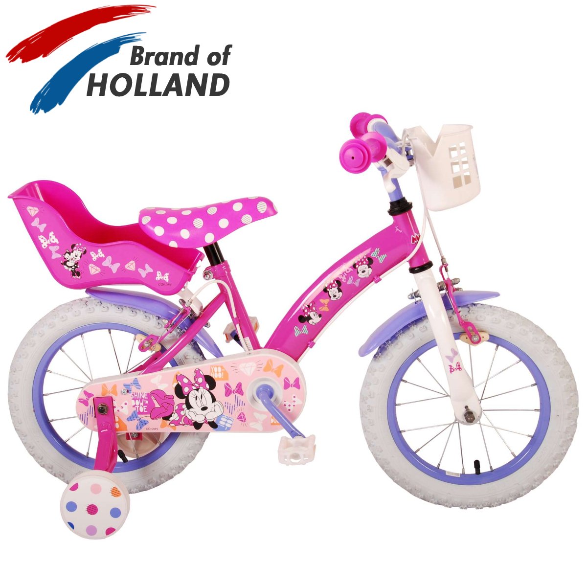 Vaikiškas dviratis VOLARE 14" Cutest Ever! (21436) rožinis - 1