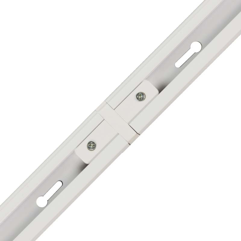 Taškinių šviestuvų bėgelių montavimo jungtis, tiesus, baltos sp. - 3