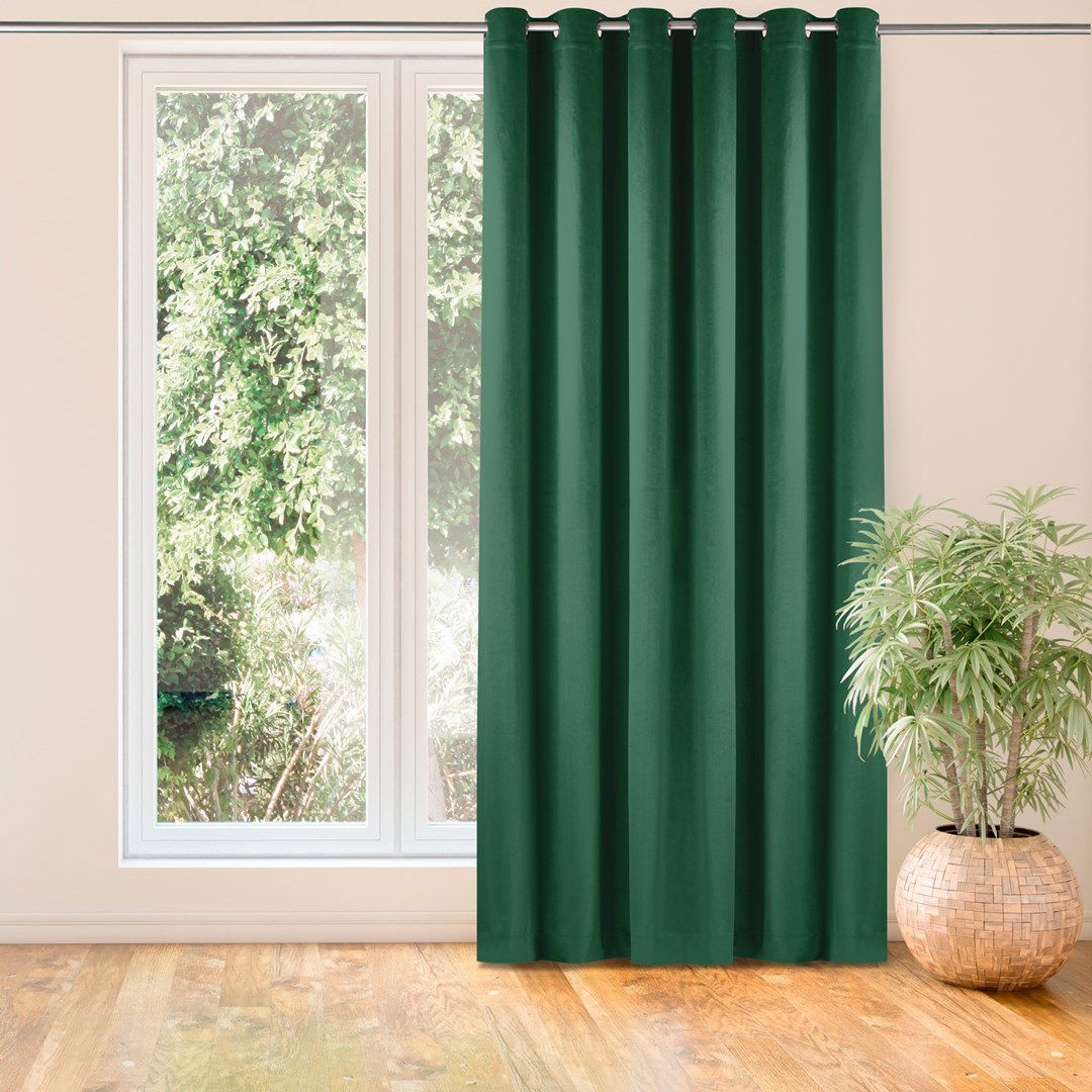 Naktinė užuolaida VILA  BOTTLEGREEN EYELETS, 135x245 cm - 2