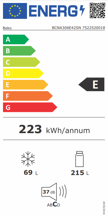 Šaldytuvas BEKO BCNA306E42SN - 5