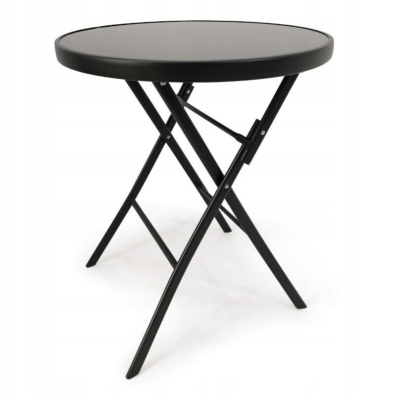 Lauko stalas Tasso, 60x60x70 cm, juoda - 2