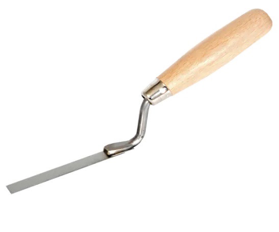Siūlių mentelė XTOP, 8 mm, metalinė, medine rankena-0
