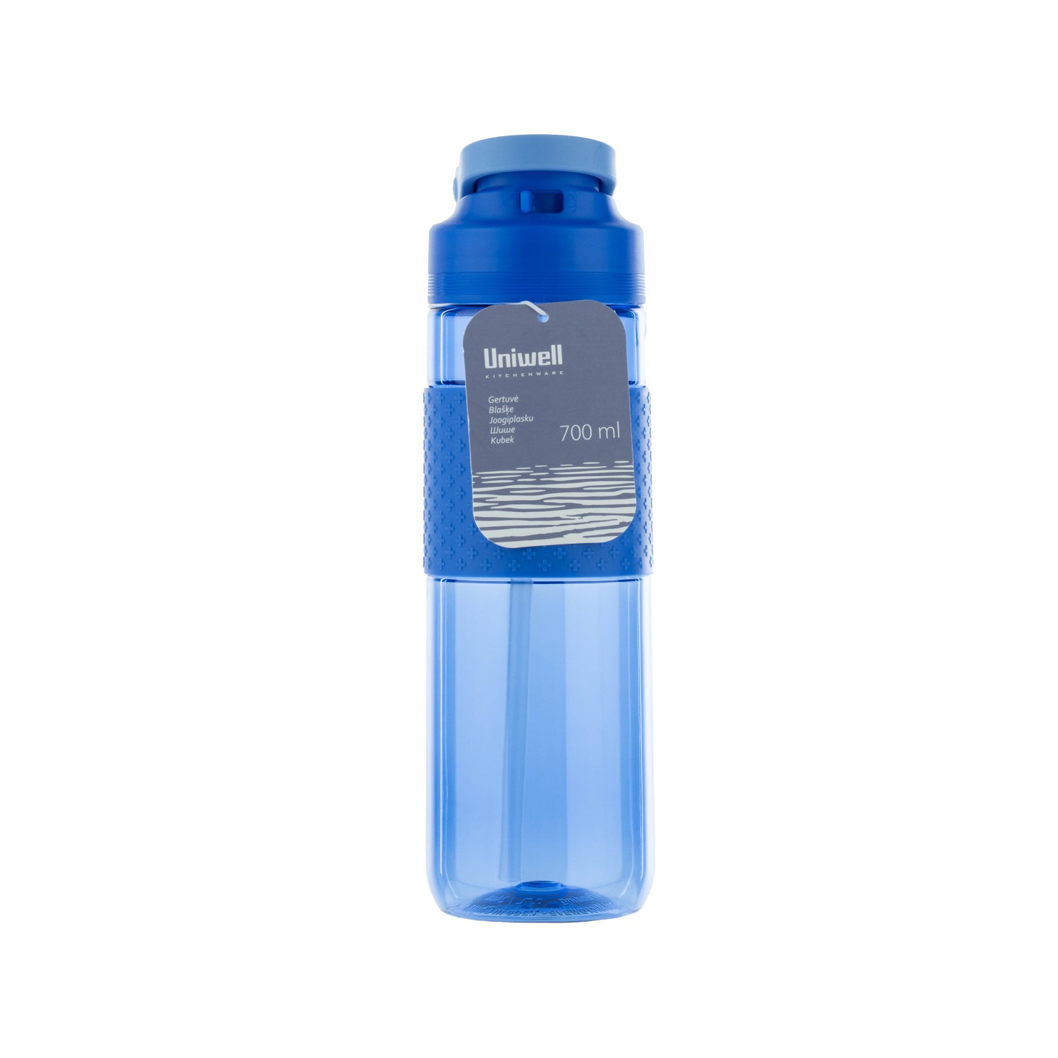 Gertuvė su šiaudeliu UNIWELL COLOUR, 700 ml - 3