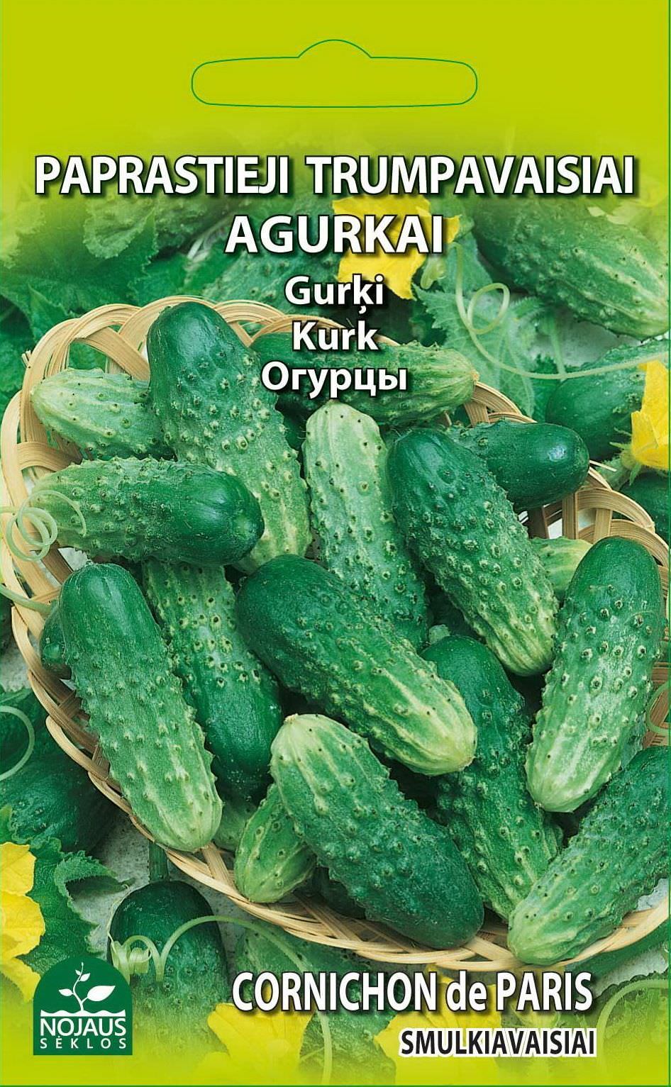 Paprastųjų trumpavaisių agurkų CORNICHON DE PARIS sėklos, 1 g-0