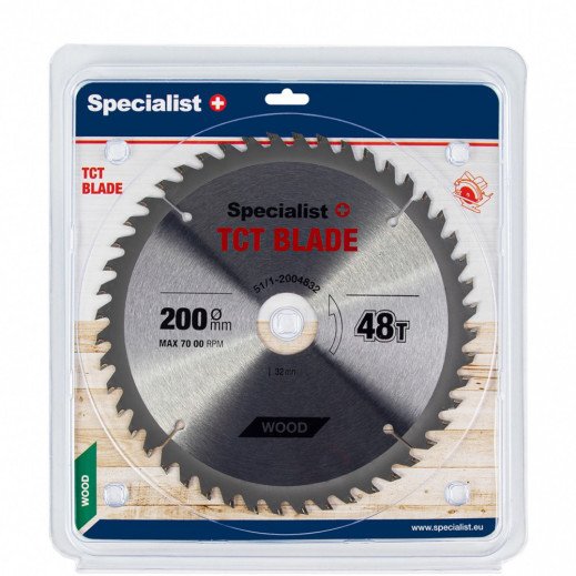 Medžio pjovimo diskas SPECIALIST+, 200 mm, 48 dantų, 32 mm - 1
