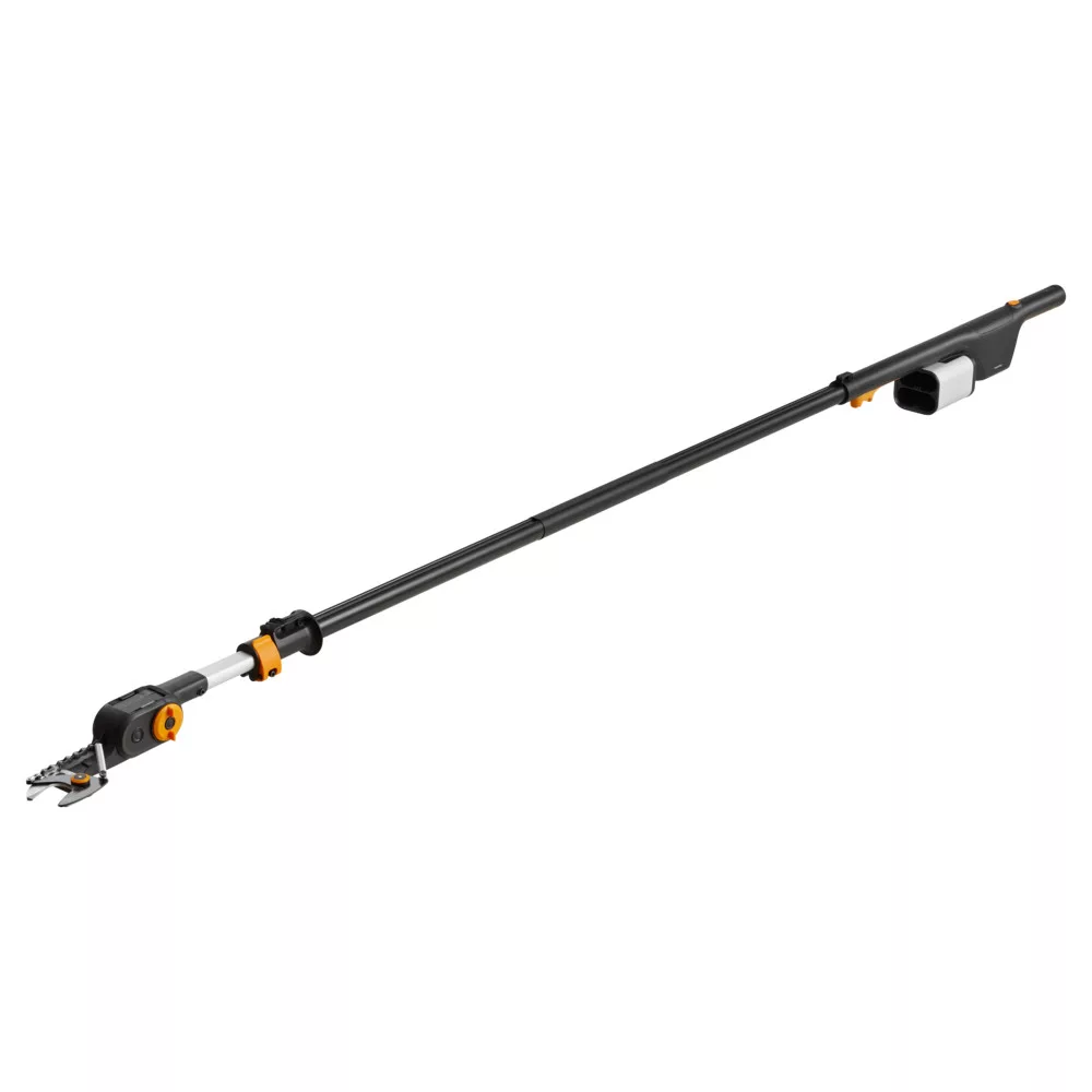 Akumuliatorinis šakų genėtuvas FISKARS, 2 x 12 V, iki 32 mm, kotas 2,4-4,0 m, be akumuliatoriaus-0