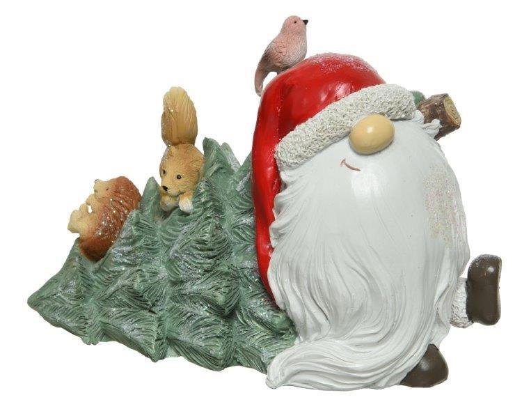 Kalėdinė dekoracija GNOME, įv., spalvų, 10,5 x 18 x 12 cm, 1 vnt.