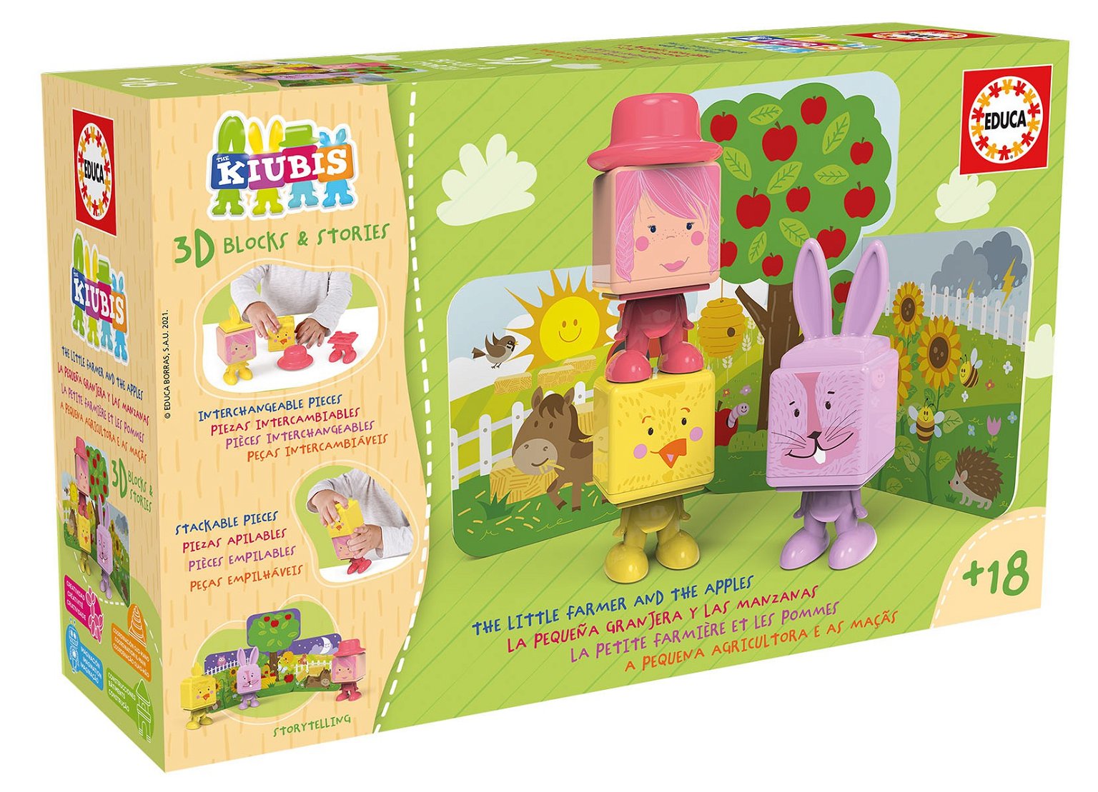 Kūdikių žaidimai 3D THE KUBIS, THE LITTLE FARMER AND THE APPLES, 2-4 metų - 1