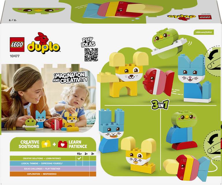 Konstruktorius LEGO Duplo My First 3 in 1 Creative Cute Pets - 2