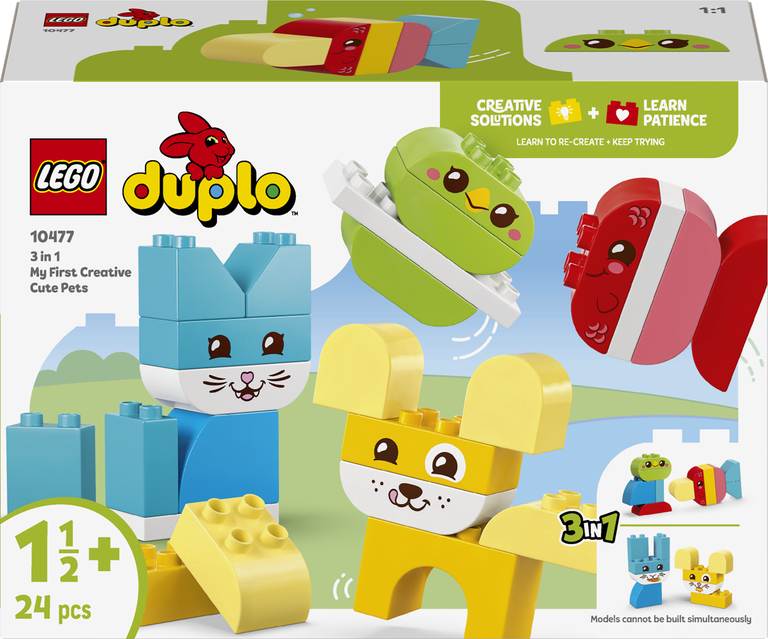 Konstruktorius LEGO Duplo My First 3 in 1 Creative Cute Pets - 1