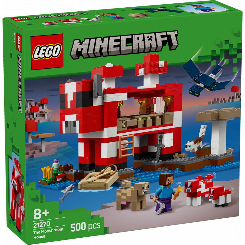 Konstruktorius LEGO Minecraft The Mooshroom House-0