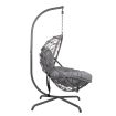 Pakabinamas krėslas Home4you AMARA 134x134xH196cm, tamsiai pilka-1