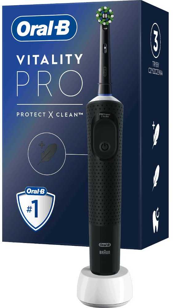 Elektrinis dantų šepetėlis Oral-B D103.413.3 Vitality Pro Black, juodos sp. - 3