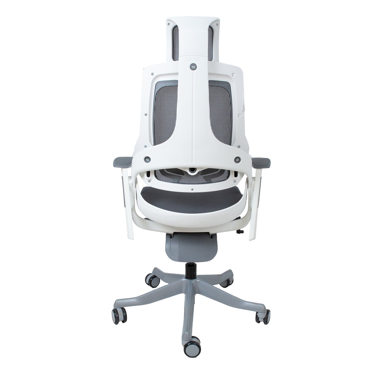 Biuro kėdė WAU, 65x49x112-129cm, pilka/balta - 3