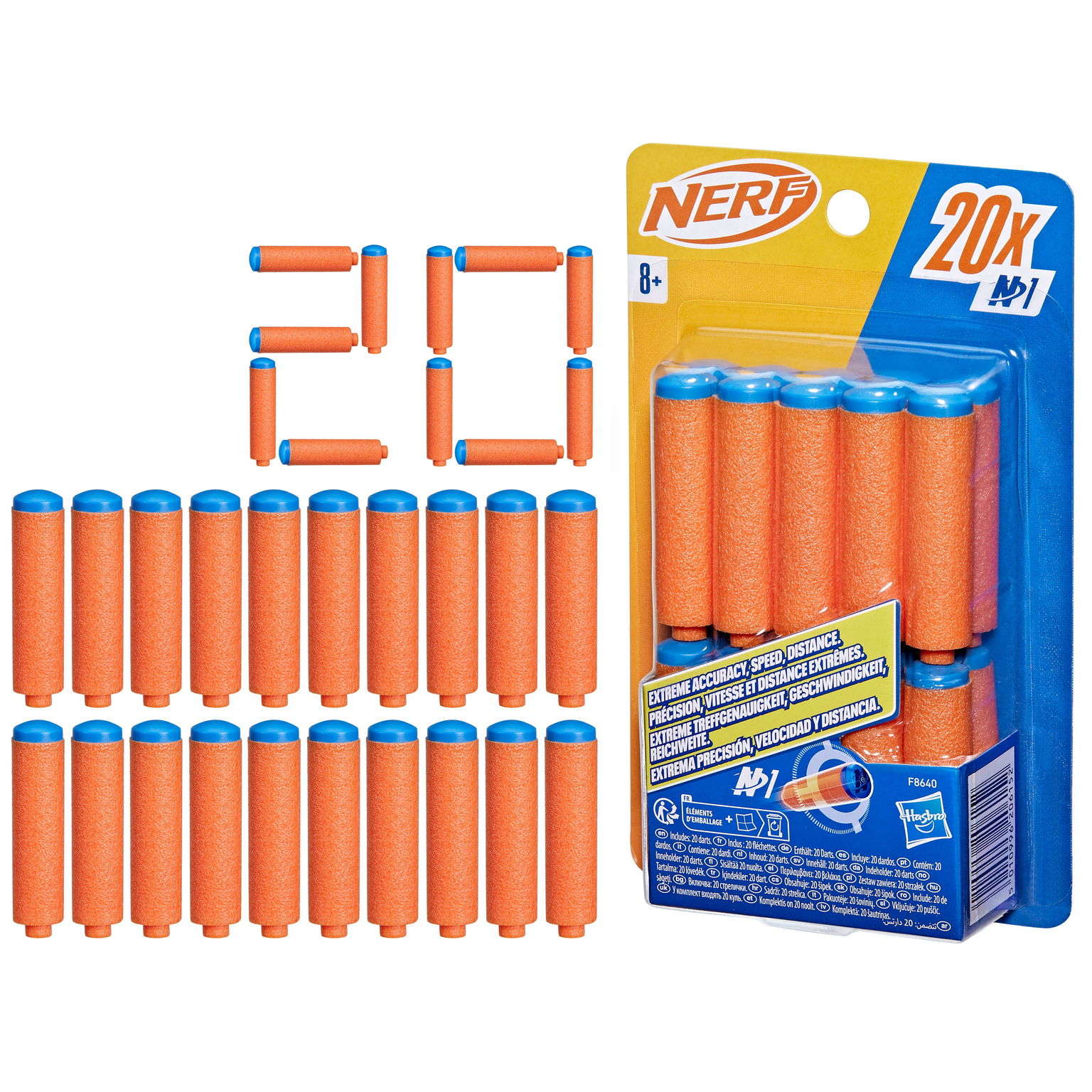 Žaislinio šautuvo NERF N Series šoviniai, 20 vnt-1