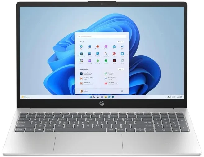 Nešiojamas kompiuteris HP 15-fd0127 15.6" FHD Touch i7-1355U 16GB 512GB Win11H, sidabro sp.-0