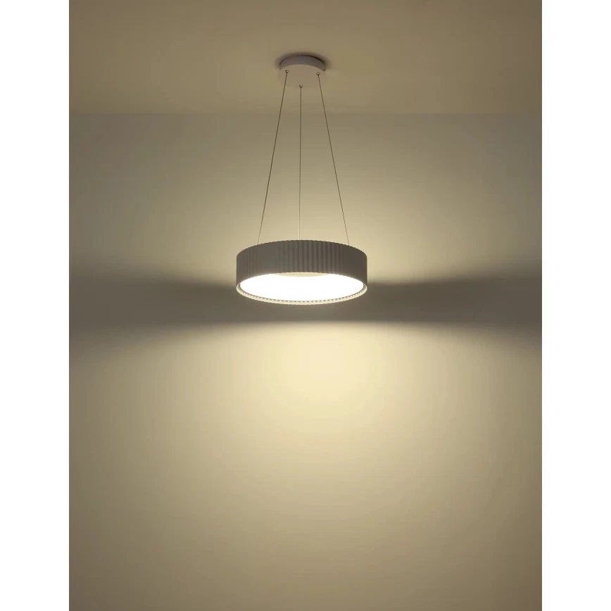 Pakabinamas LED šviestuvas GLOBO KEMP, 45W, CCT 2700/4000/6000K, 5625lm, baltos sp, ø46x120cm - 3