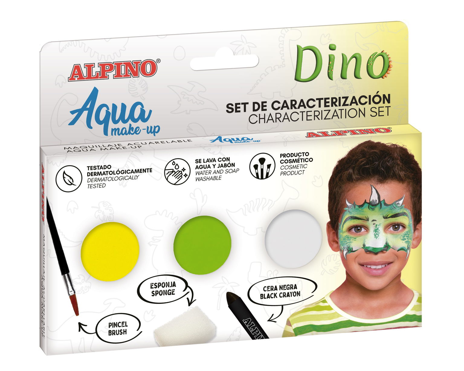 Makiažo rinkinys ALPINO Dino Aqua make-up 3 spalvos-0