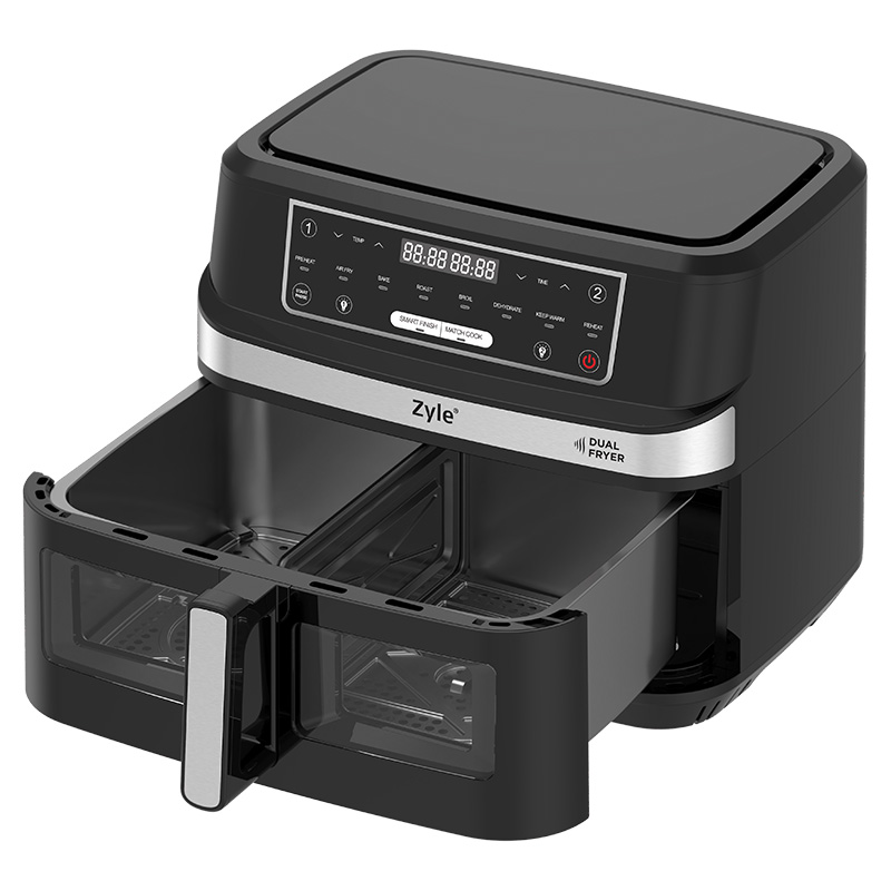 Karšto oro gruzdintuvė Zyle Dual Air Fryer 2 in 1 ZY551AF, 10 l - 4