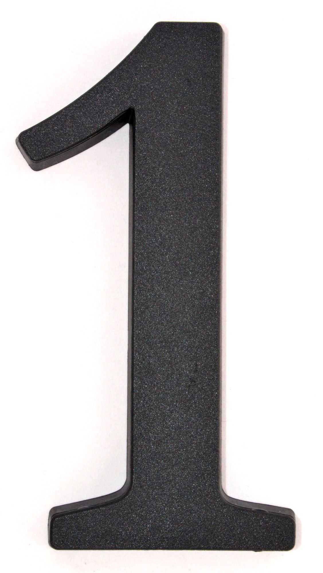 Buto numeris 1, 190 mm, plastikinis, juodos sp.-0