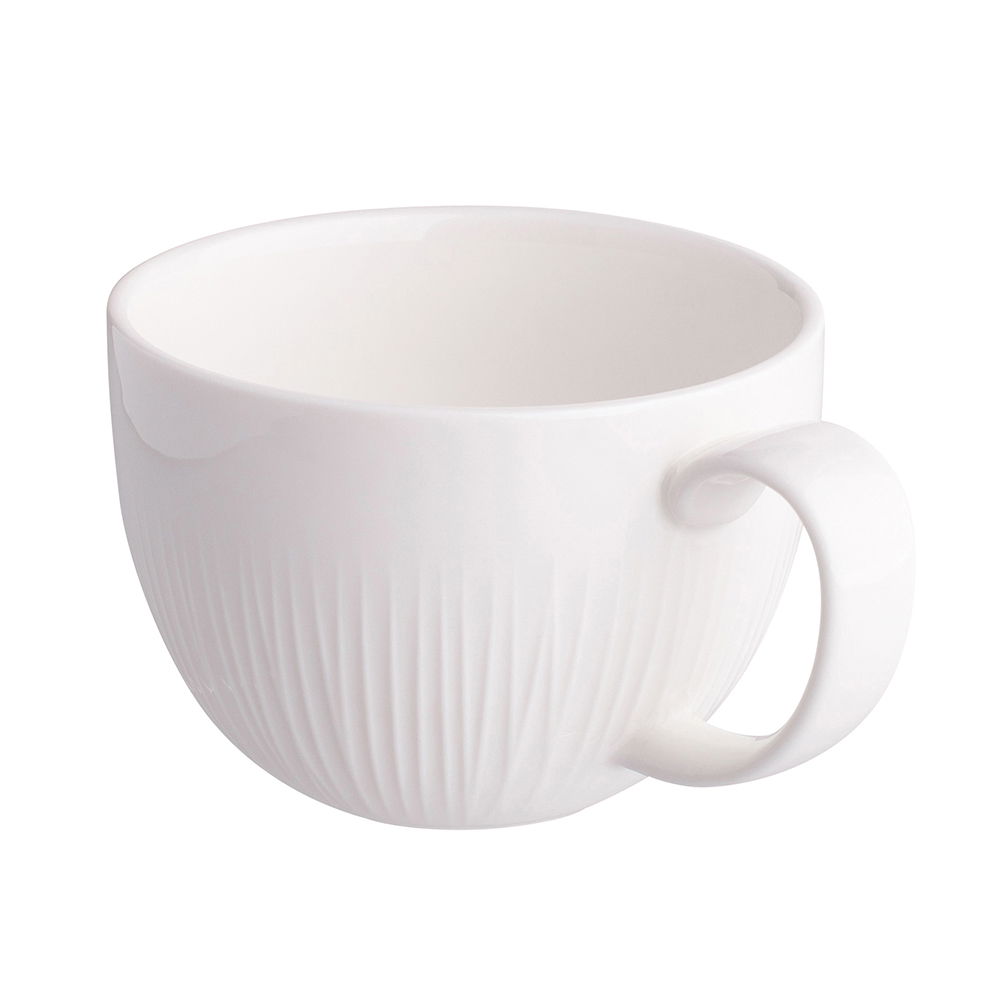 Porcelianinis puodelis su lėkštute ALTOM ALESSIA, kreminės sp., 250 ml - 2