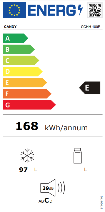 Šaldymo dėžė CANDY CCHH 100E, 89 cm - 4