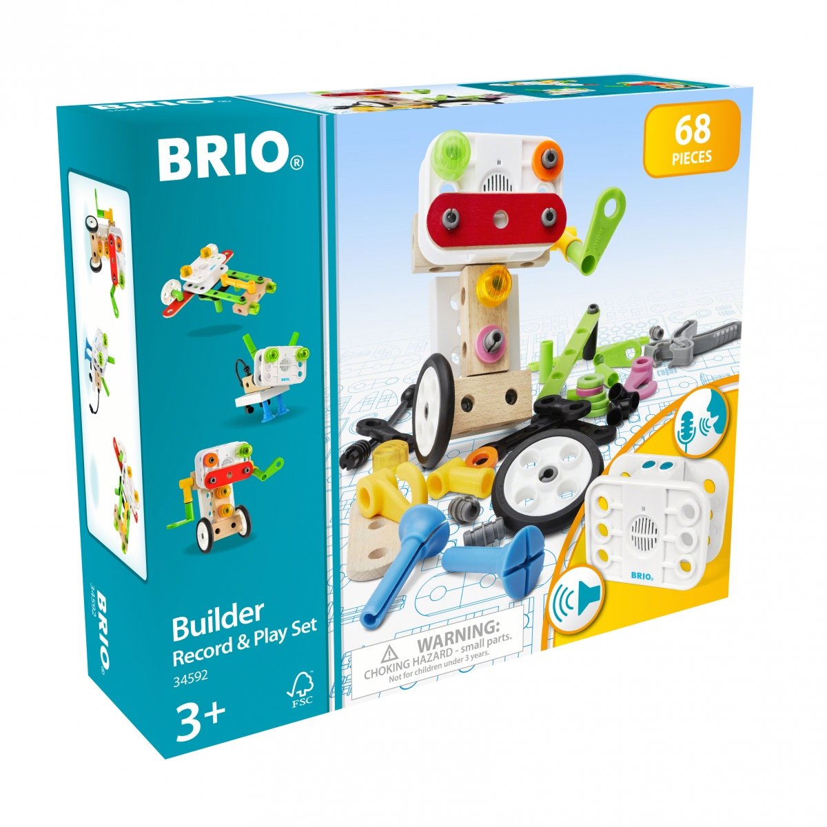 Konstruktorius BRIO Builder Record Play - 1
