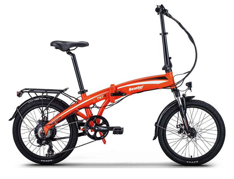Elektrinis dviratis Beaster BS115O, 250 W, 36 V, 8,8 Ah, oranžinis, sulankstomas - 1