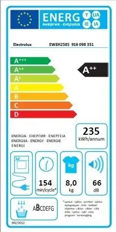 Džiovyklė Electrolux EW8H258S - 6