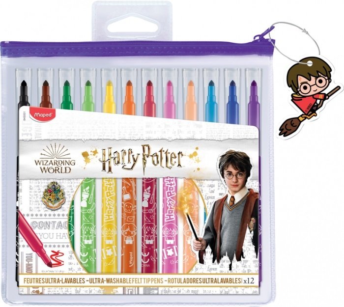 Flomasteriai MAPED Harry Potter, 12 spalvų