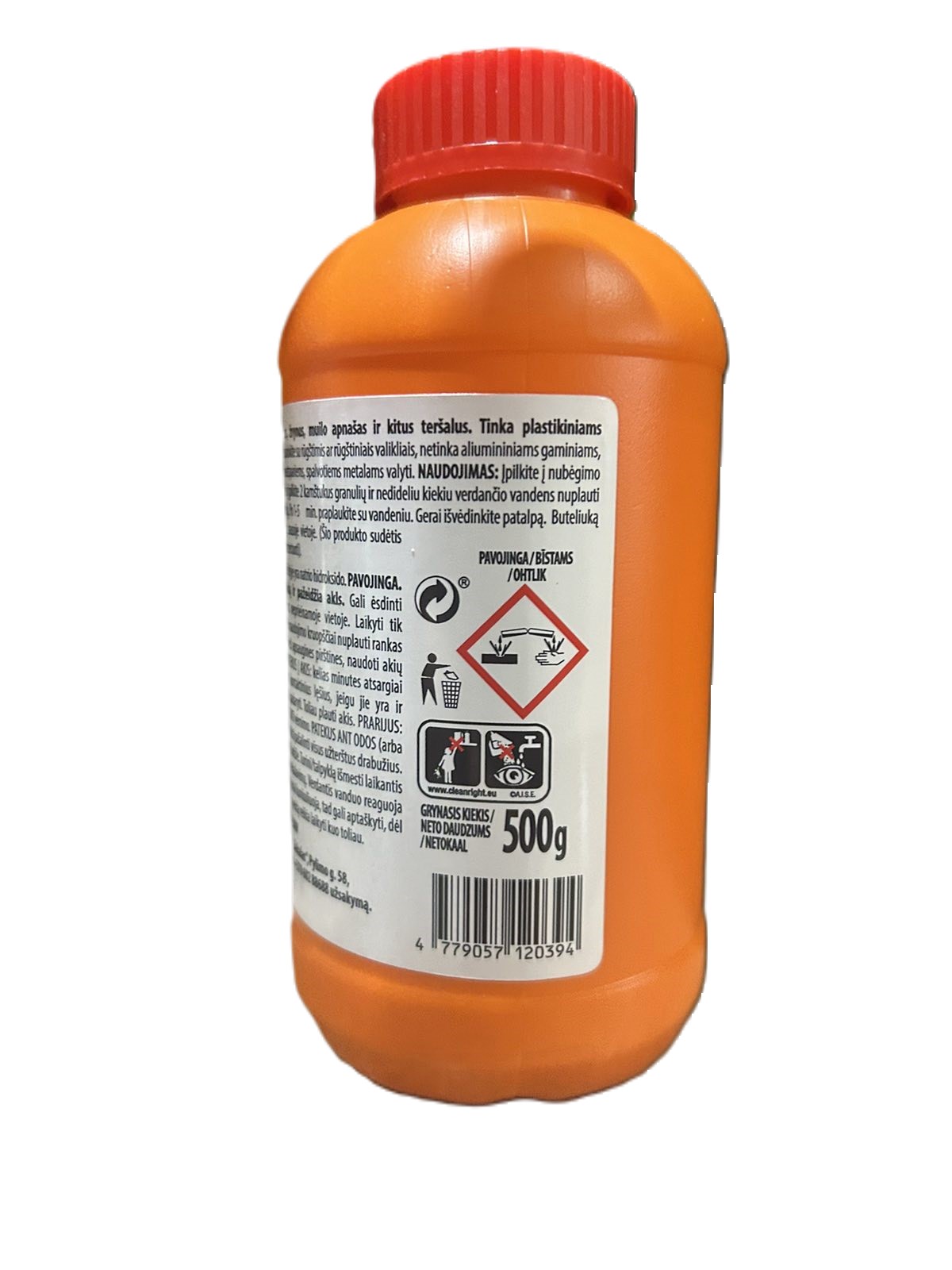 Kanalizacijos vamzdžių valiklis verdančios granulės VĖTRA ACTIV, 500 g-1
