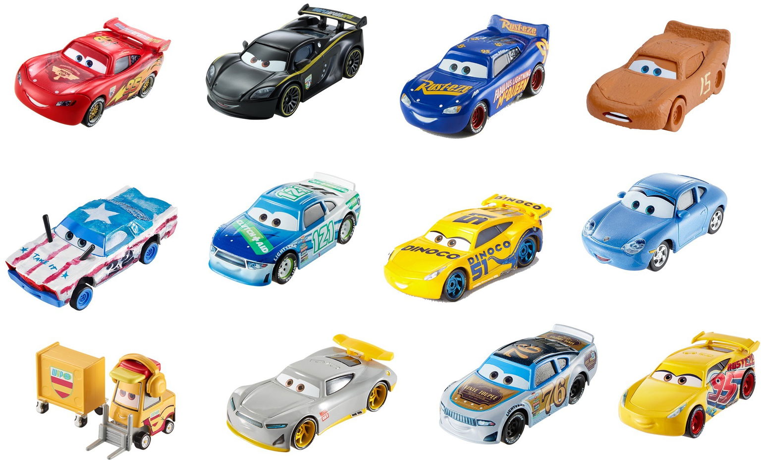 Automodeliukas CARS 3, 1:55,įvairių dizainų - 5