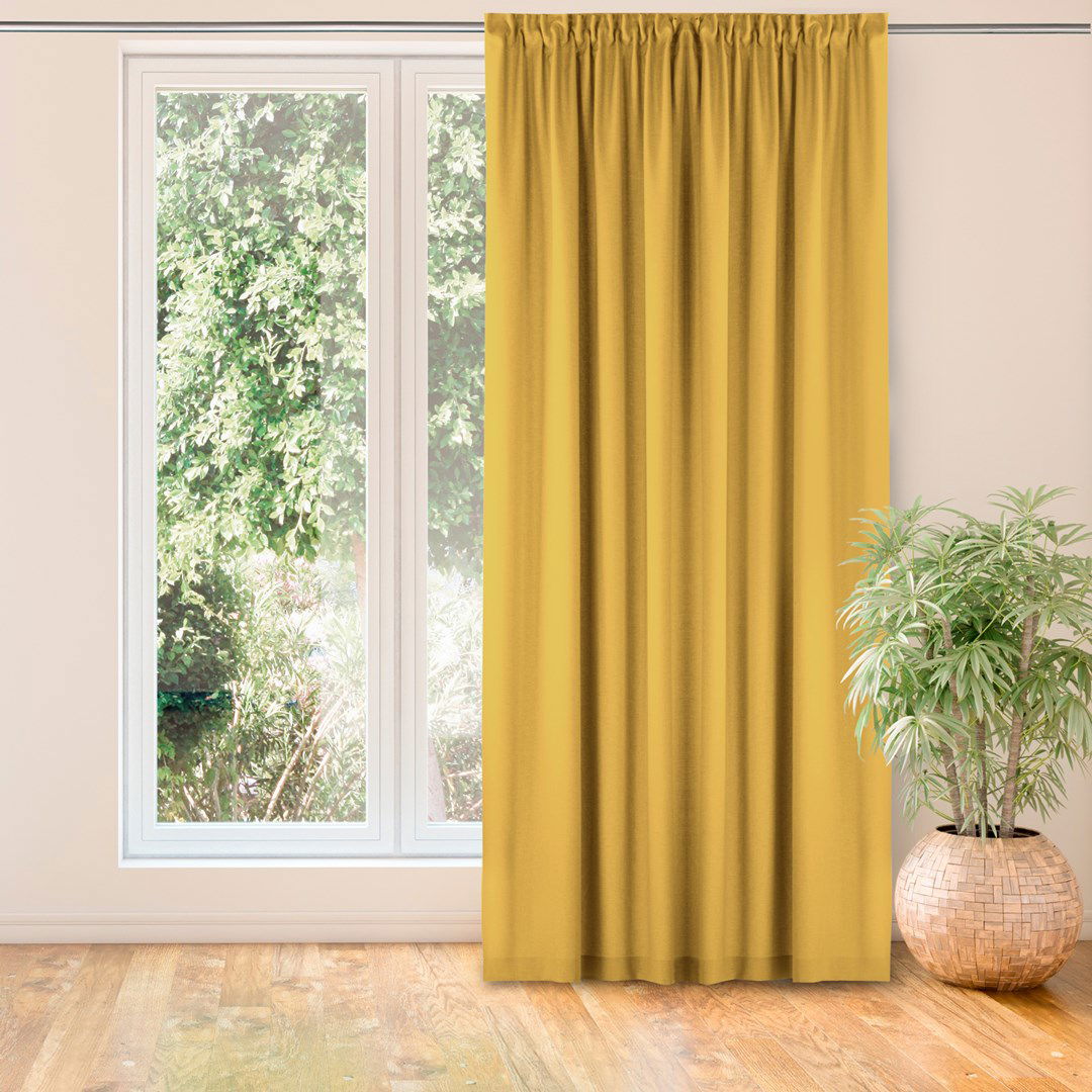 Naktinė užuolaida CARMENA  MUSTARD PLEAT, 220x175 cm - 2