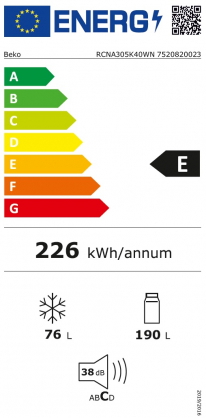 Šaldytuvas BEKO RCNA305K40WN - 6