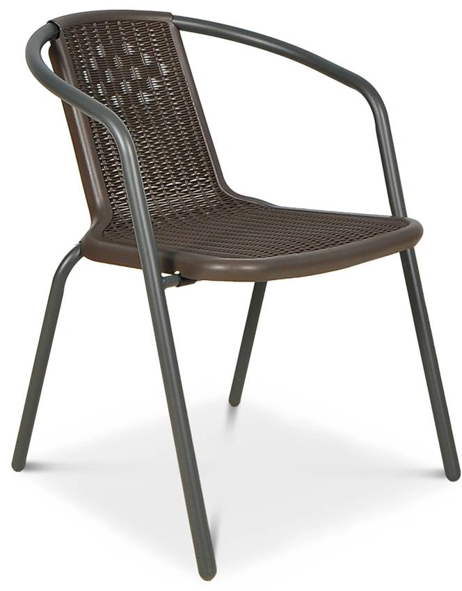 Lauko baldų komplektas SIMPLE 150 cm, 6+1, Brown - 4