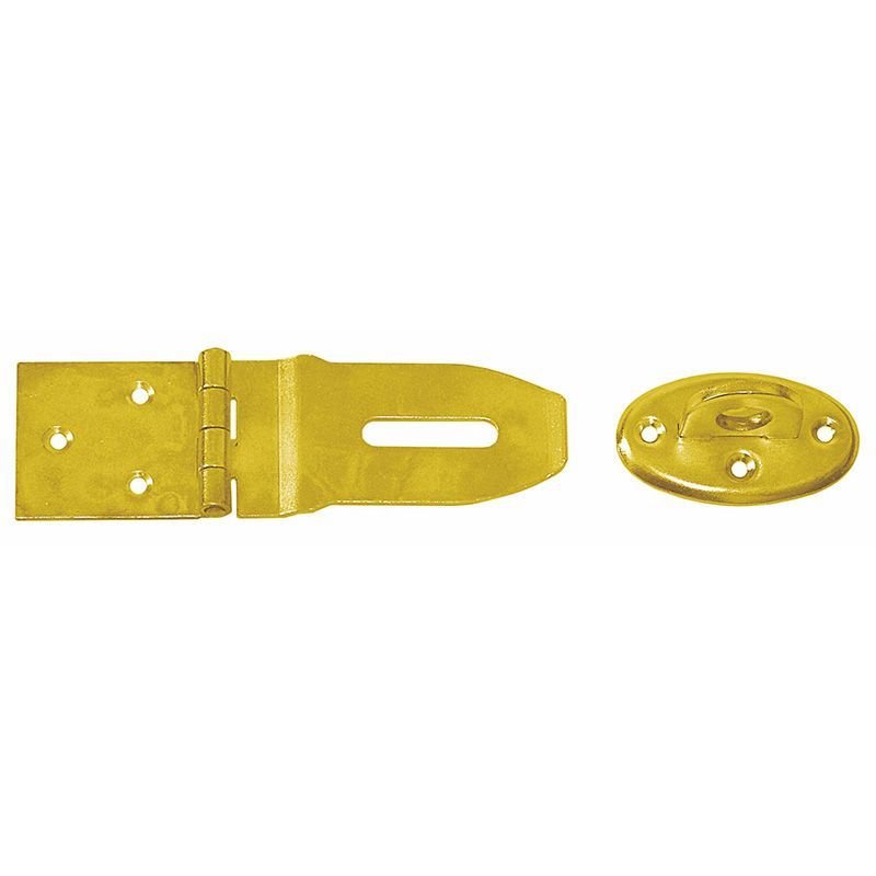 Lankstas su užraktu DMX ZZP 25, 75 x 25 x 25 x 1,5 mm, geltonai cinkuotas
